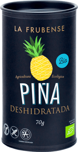 Jar of dried pineapple by La Frubense