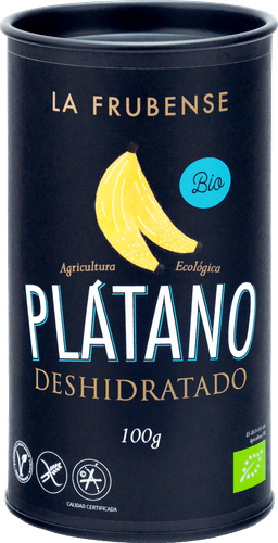 Jar of dried banana by La Frubense