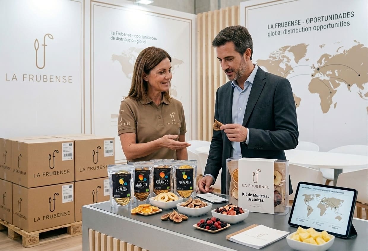 Stand La Frubense présentant des opportunités de distribution mondiale